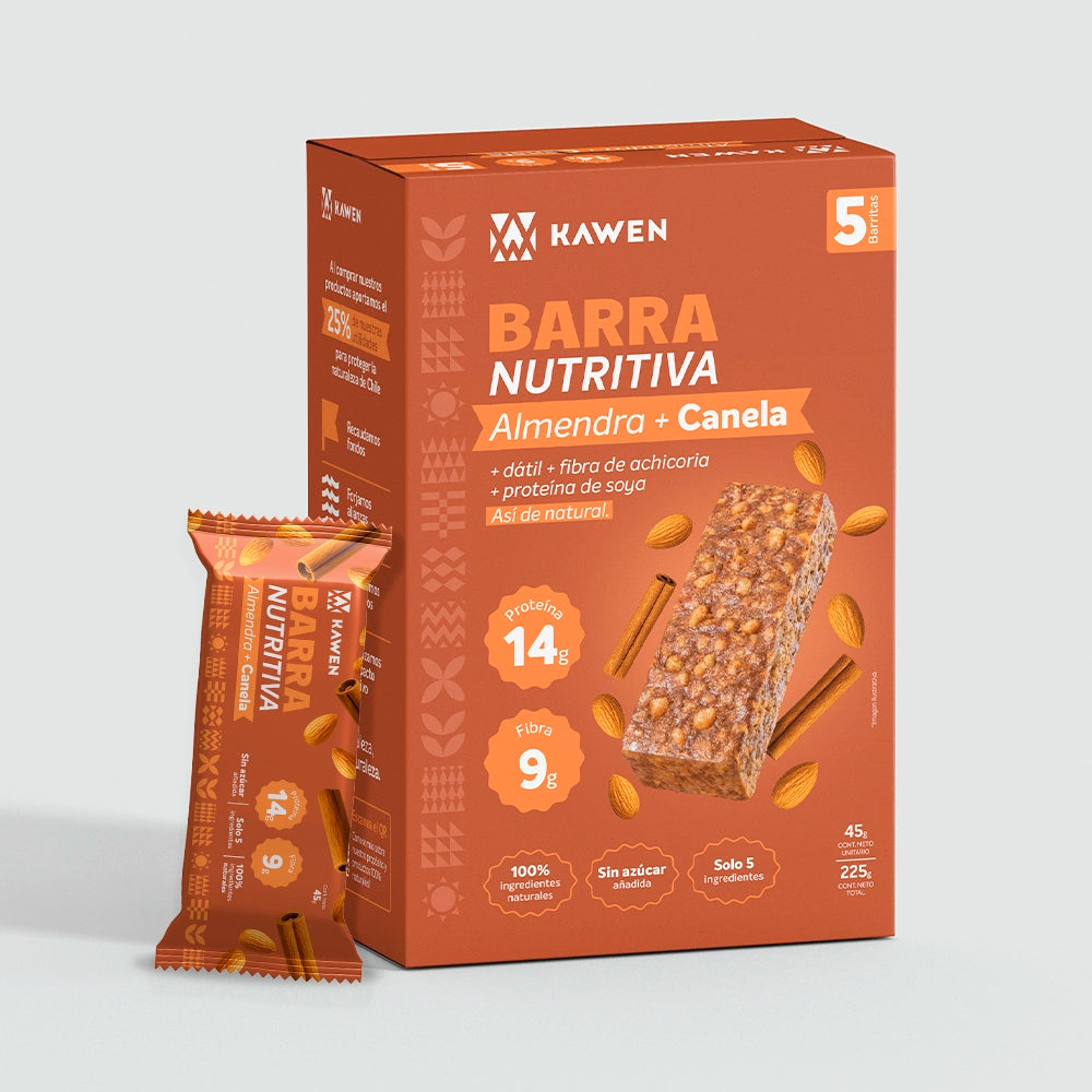 Barra Nutritiva Almendra + Canela 5 unidades