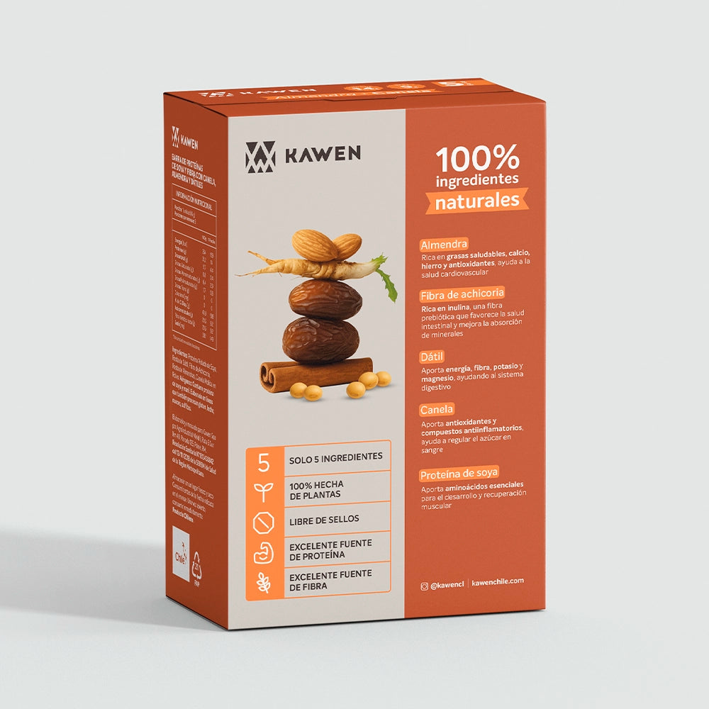 Barra Nutritiva Almendra + Canela, 15 unidades
