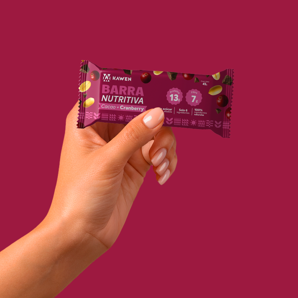 Barra Nutritiva Cacao + Cranberry 5 Unidades