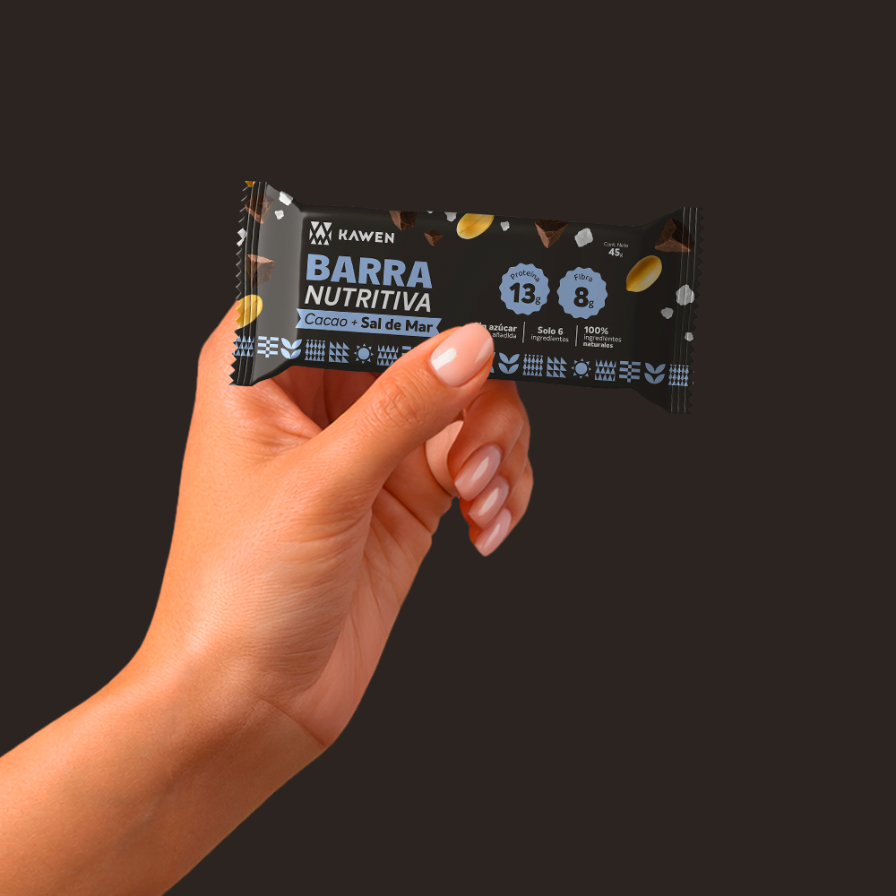 Barra Nutritiva Cacao + Sal de Mar, 15 unidades