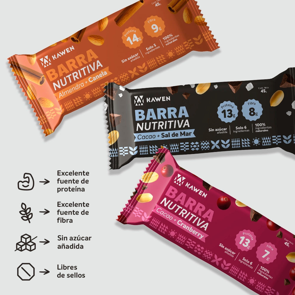 Barra Nutritiva Tri-Mix, 15 unidades