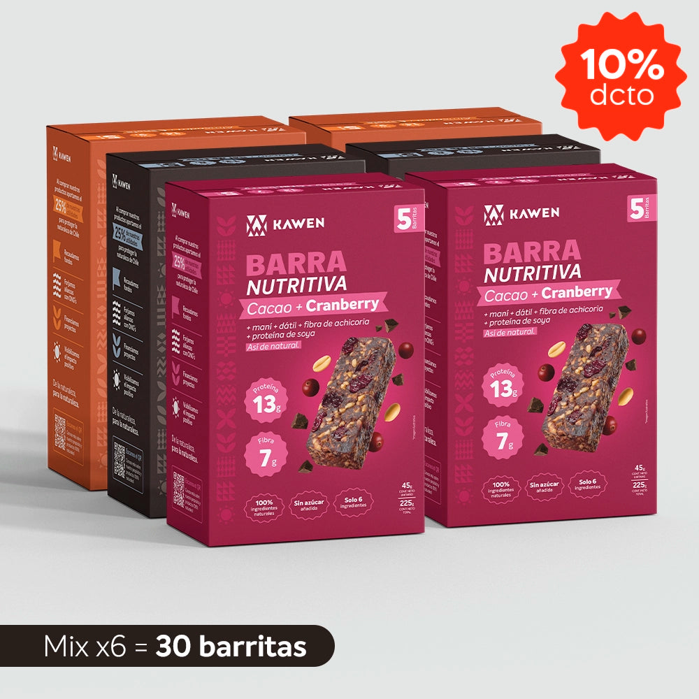Barra Nutritiva Tri-Mix, 30 unidades