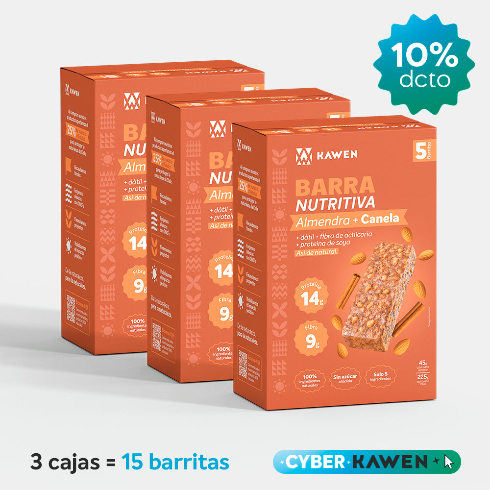 Almendra-Canela, Barra Nutritiva - 15 unidades