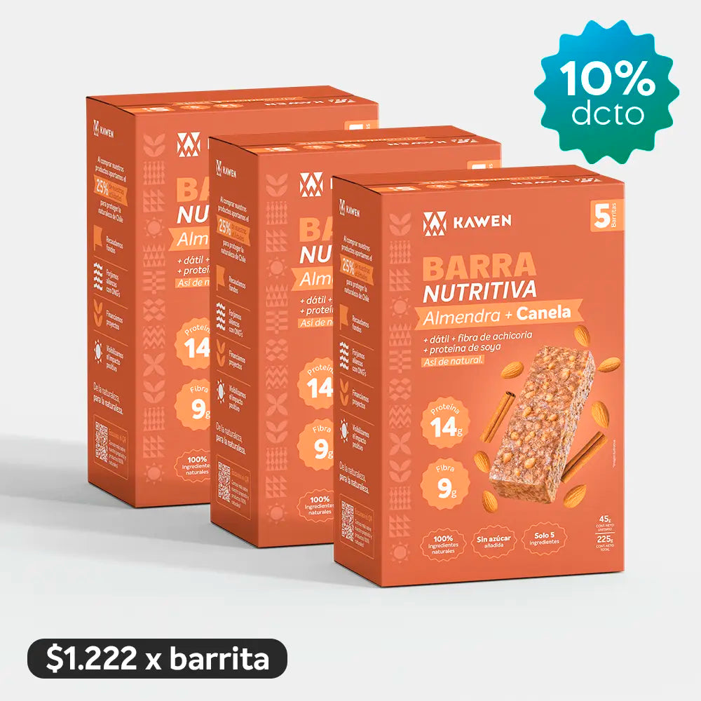 Almendra-Canela, Barra Nutritiva - 15 unidades