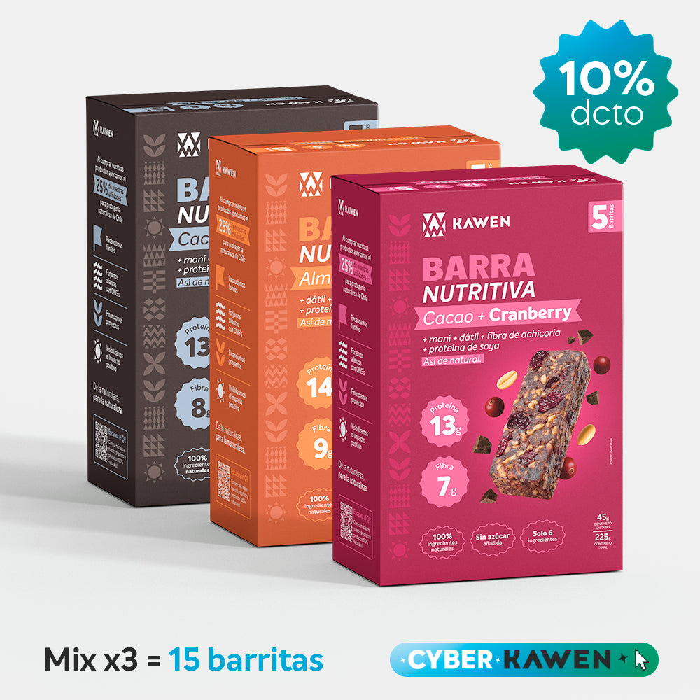 Mix Tres Sabores, Barra Nutritiva - 15 unidades