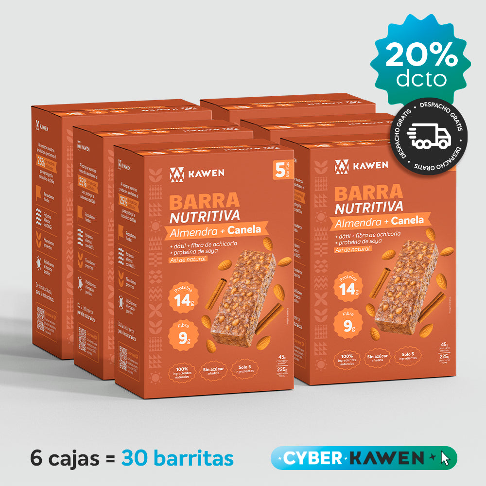 Almendra-Canela, Barra Nutritiva - 30 unidades