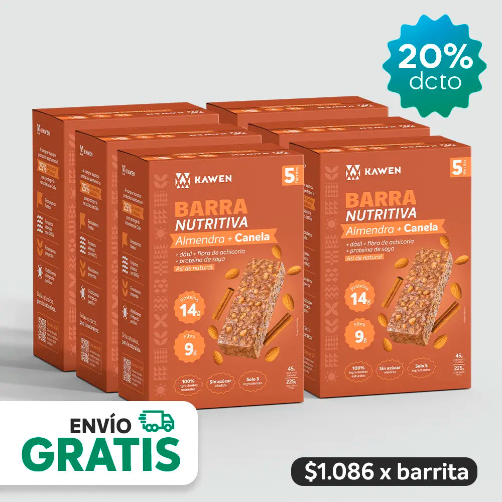 Almendra-Canela, Barra Nutritiva - 30 unidades