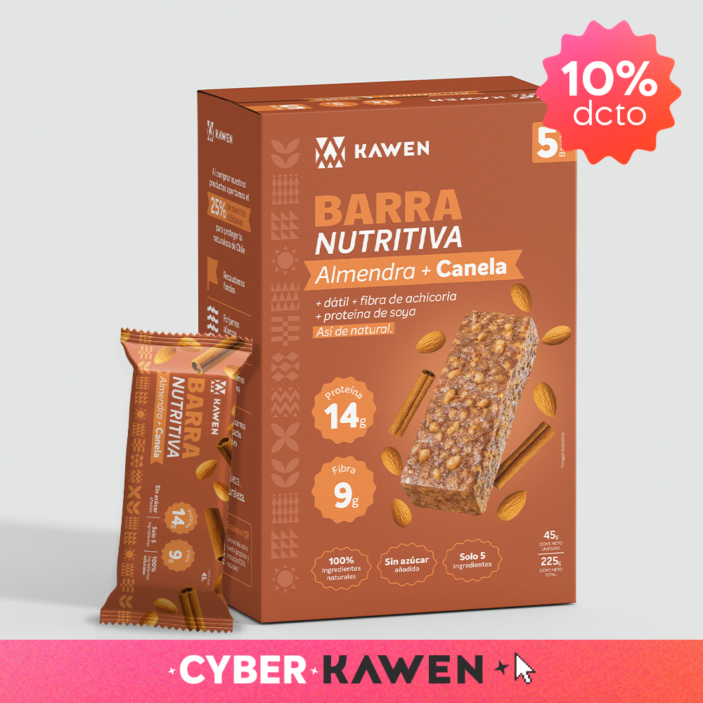 Barra Nutritiva Almendra + Canela 5 unidades