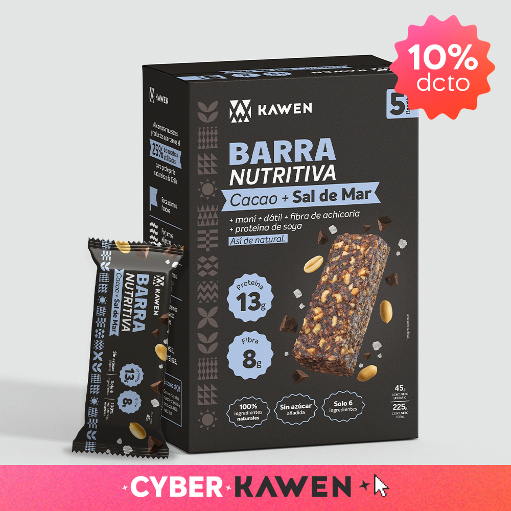 Barra Nutritiva Cacao + Sal de Mar 5 unidades