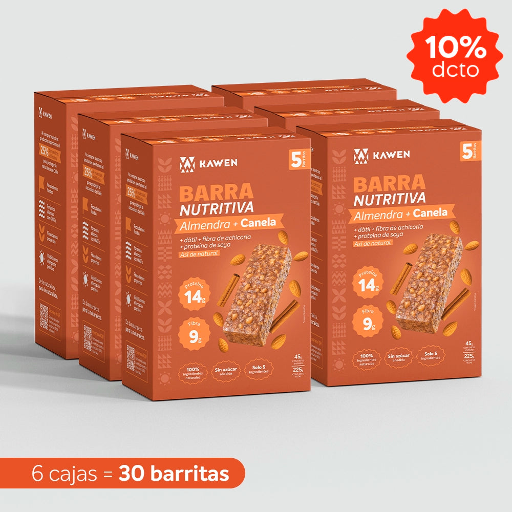 Almendra-Canela, Barra Nutritiva - 30 unidades